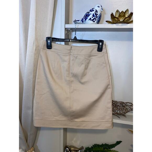 NWT size 0 Utility Lace Boot Cobblestone Tan WHBM WHITE HOUSE BLACK MARKET Skirt - Picture 5 of 11